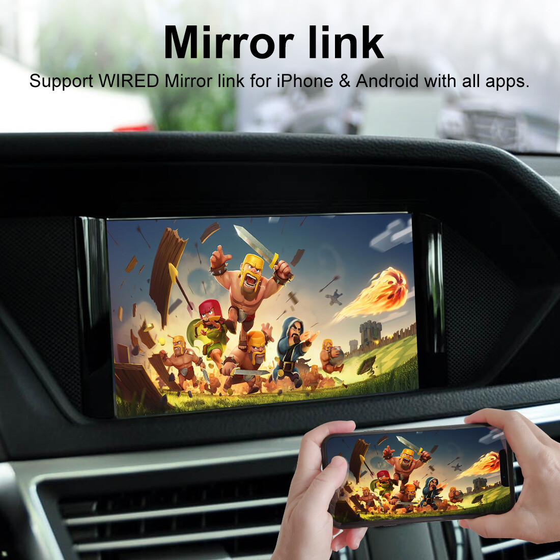 Wireless Carplay Android Auto Upgrade For Benz NTG 4.0 A/B/C/E GLA GLK SLK