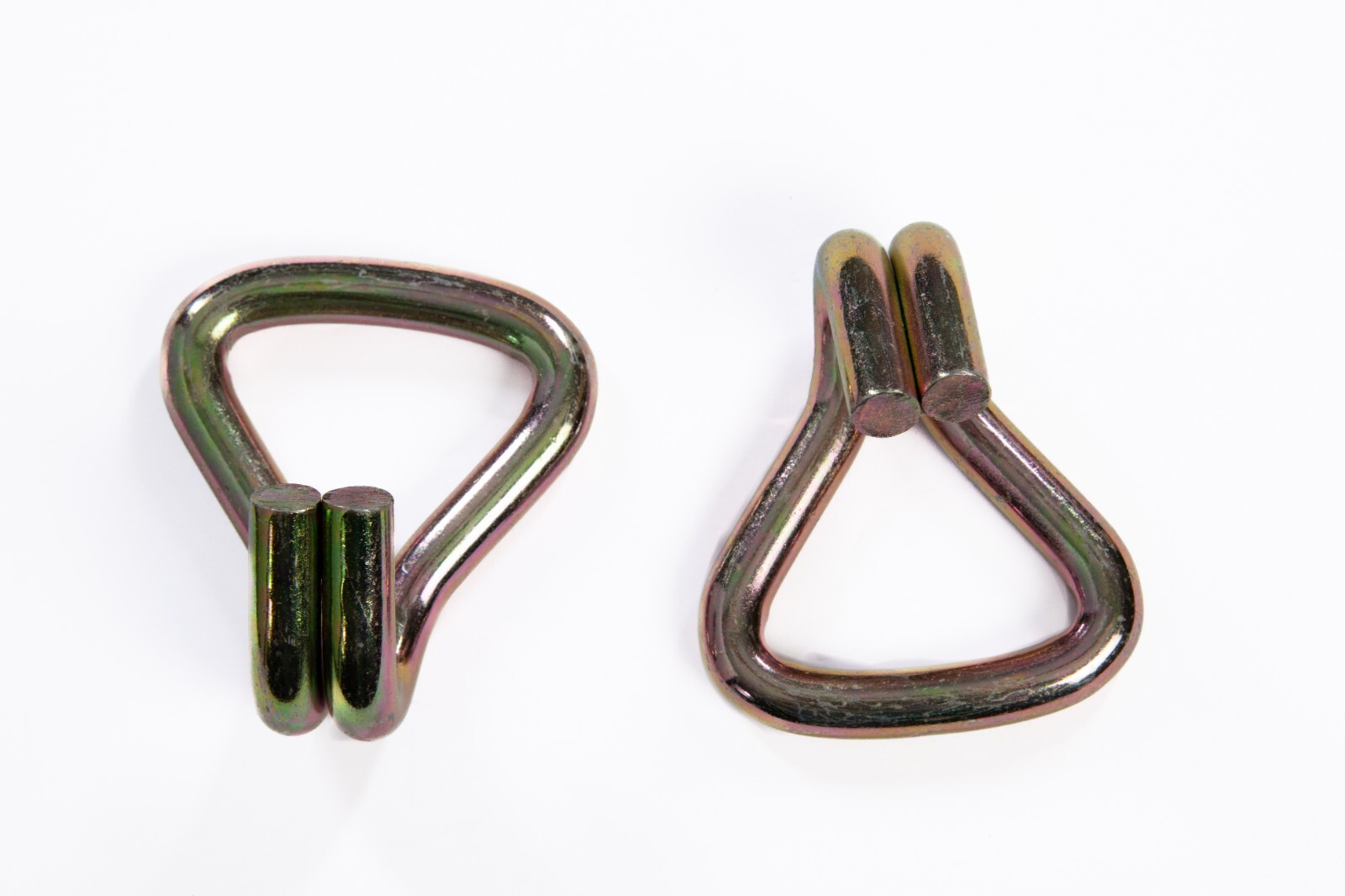 2 pcs - 2" 5T JJ Double J Wire Hook tie down strap cargo webbing rigging