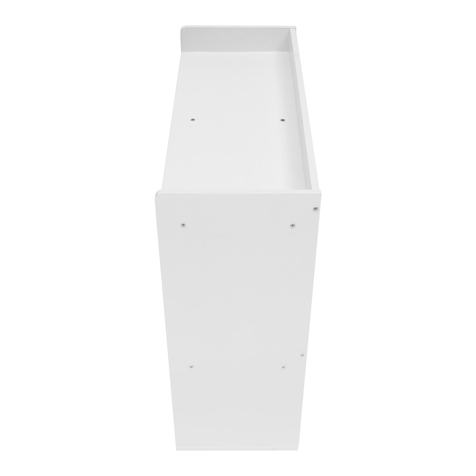 Mobile Printer Stand Rolling Office Scaner Cart Storage Shelf Warm White