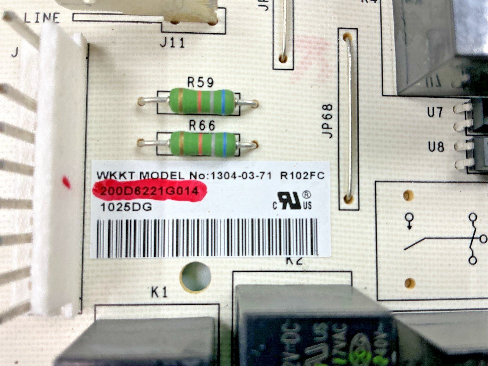 200D6221G014 OEM GE Refrigerator Main Control Board Replacement