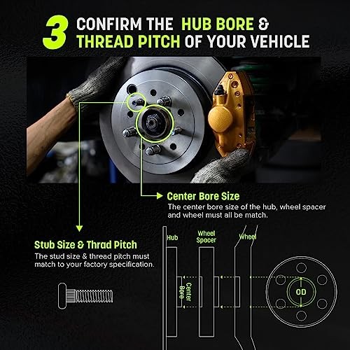 25mm Wheel Adapters 5x108 to 5x114.3 (Hub to Wheel) Hubcentric - 25mm (2pc)