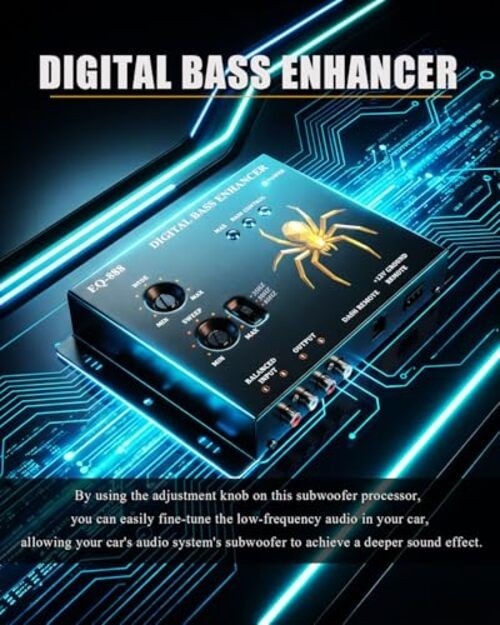 Car Audio Digital bass Controller, Restoration Processor, Amplifier and Sound