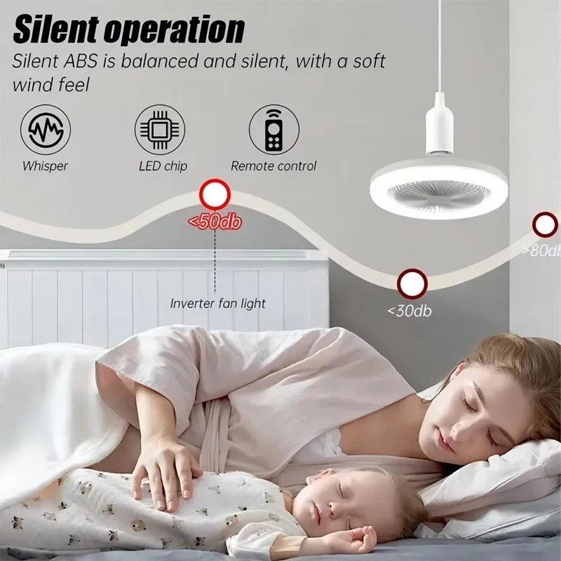 Dimmable Ceiling Fan with Lights and Remote Socket Fan light with Dimmable Led