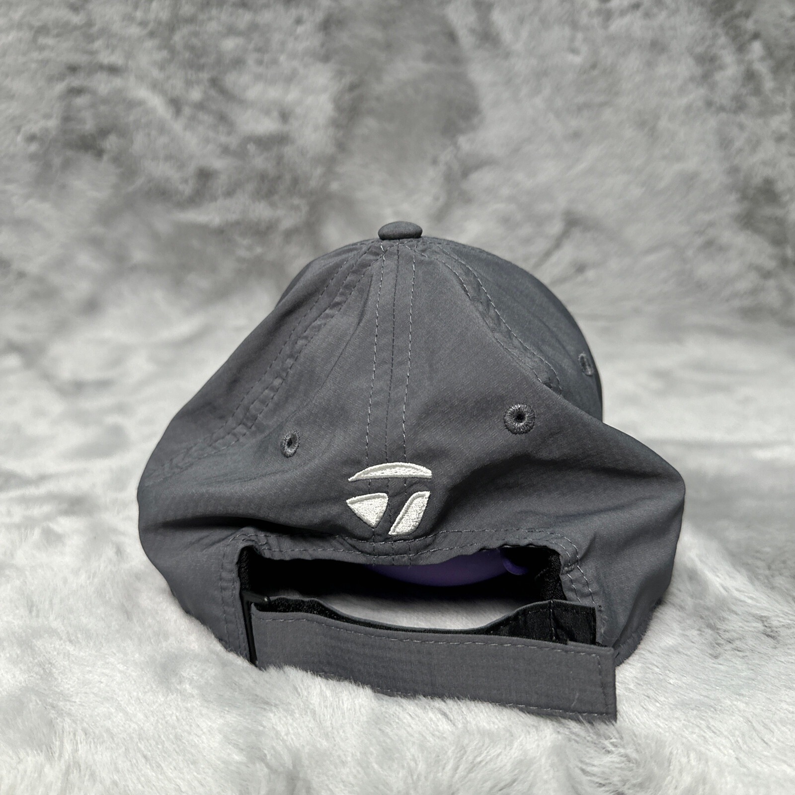TaylorMade Hat Gray Adjustable Strapback Stealth TPS Lightweight Performance