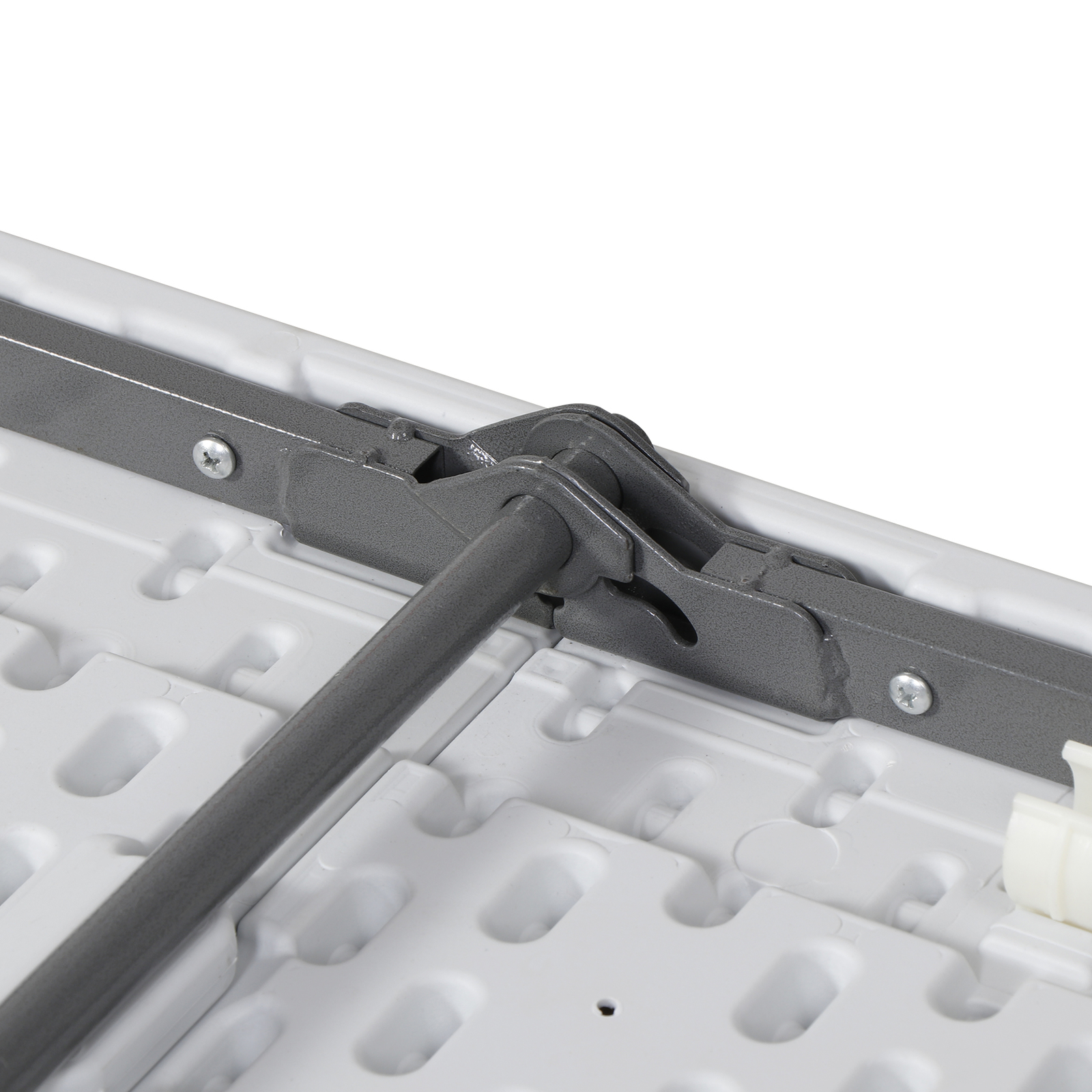 34" Plastic Square Table for Puzzles Crafting Fold in Half Camping Table Utility