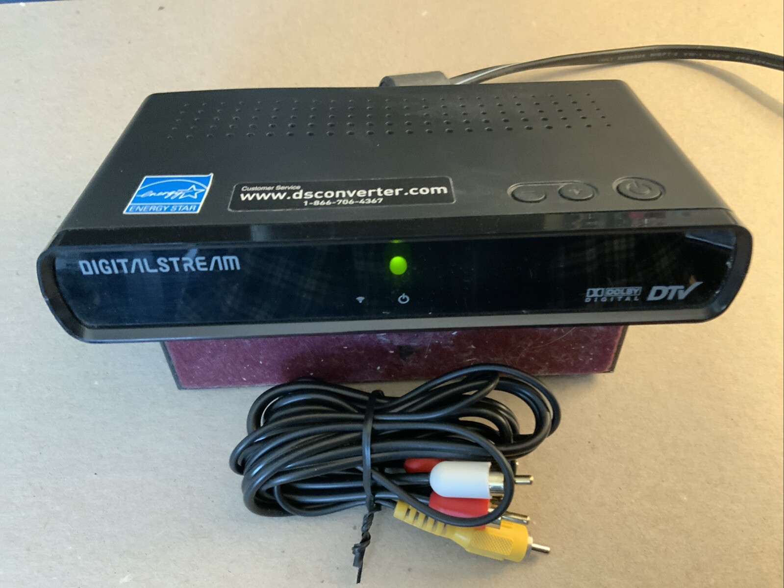 Digital Stream DTX9950 Analog Pass-Through DTV Converter No Remote