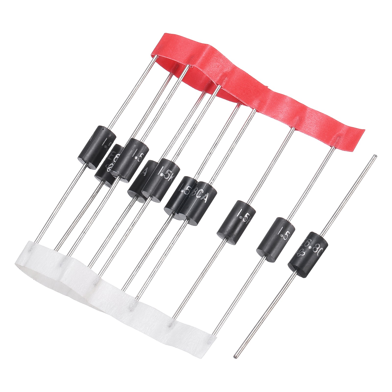 10Pcs Transient Suppression Diodes 1.5KE6.8CA DO-201AD Bidirectional Channel