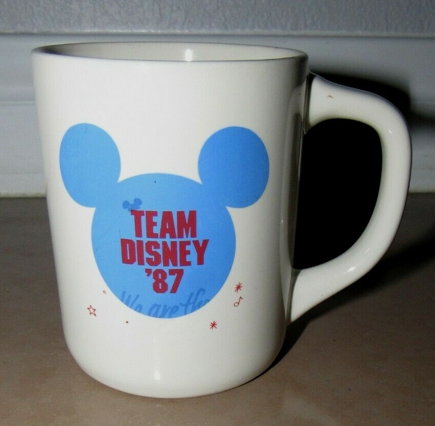 1987 Team Disney Ceramic Coffee Mug - Mickey Mouse