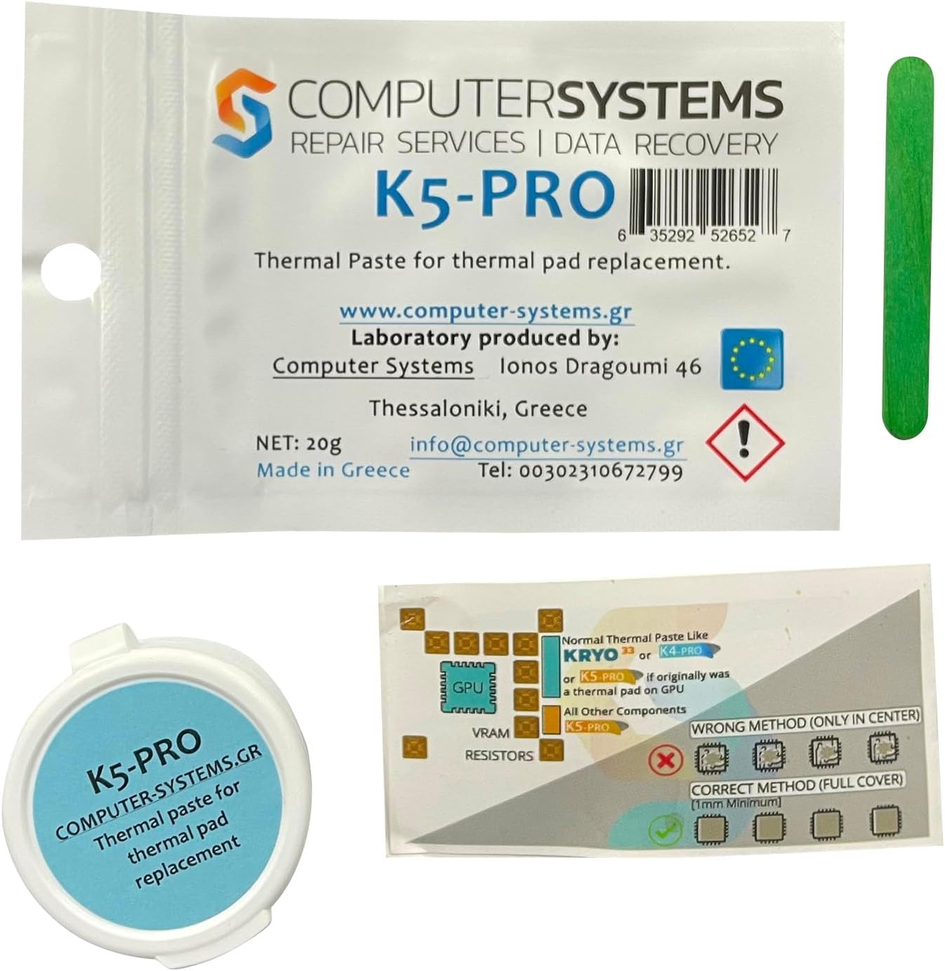 K5-PRO Viscous Thermal Paste for Thermal Pad 20G Compatible with Iphone, Imac