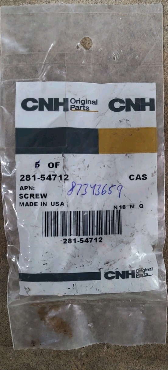 Lot Of 6 Genuine Case New Holland 87343659 281-54712 Screw