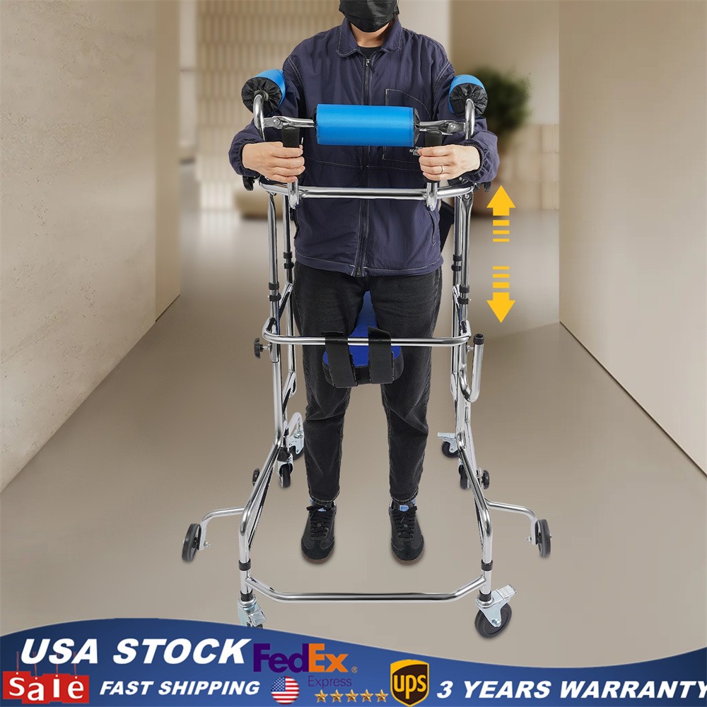 Adult Walker for Seniors Hemiplegia Rehabilitation Standing Frame,Anti Recline.