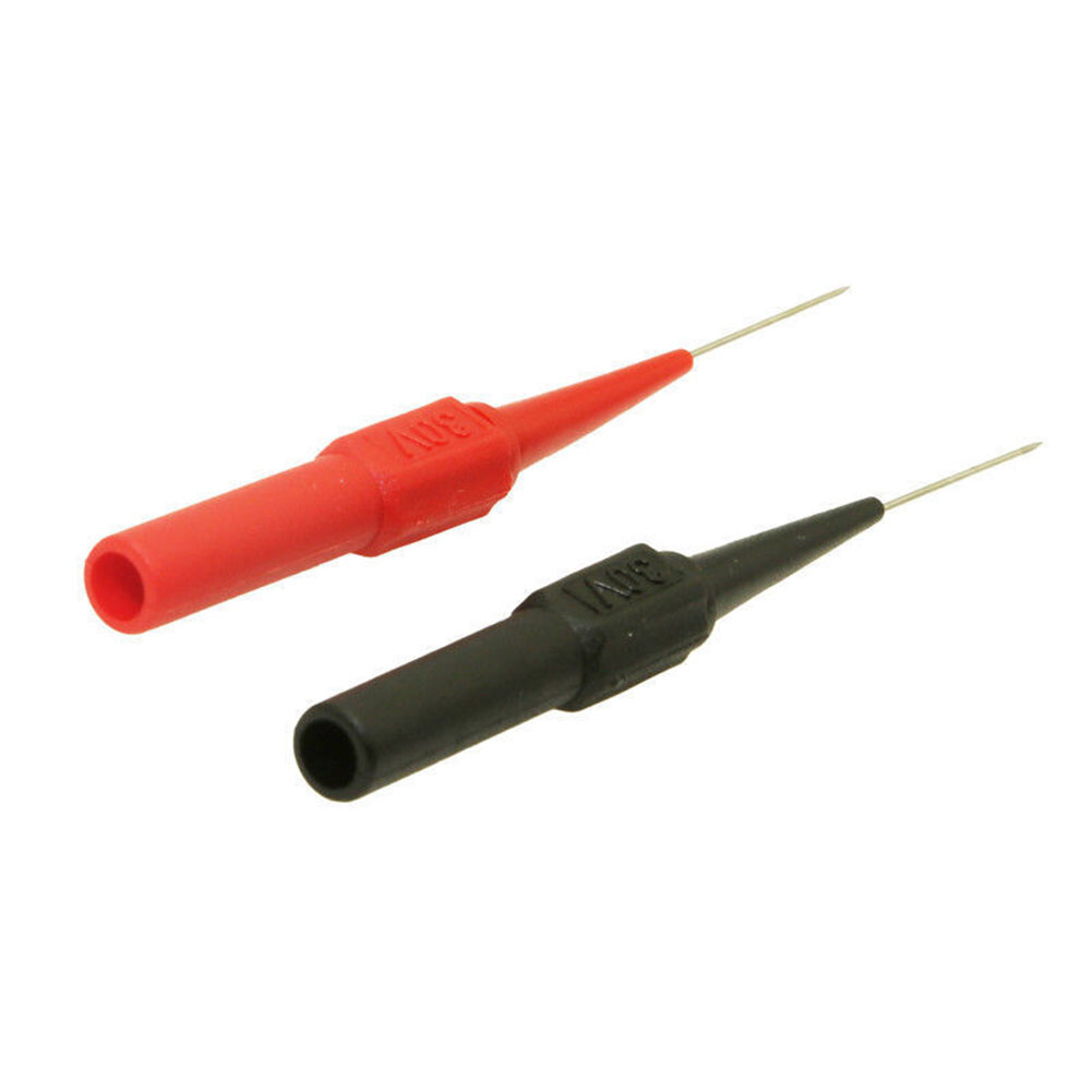 2pcs Multimeter Test Lead Extention Back Piercing Needle Tip Test Probes