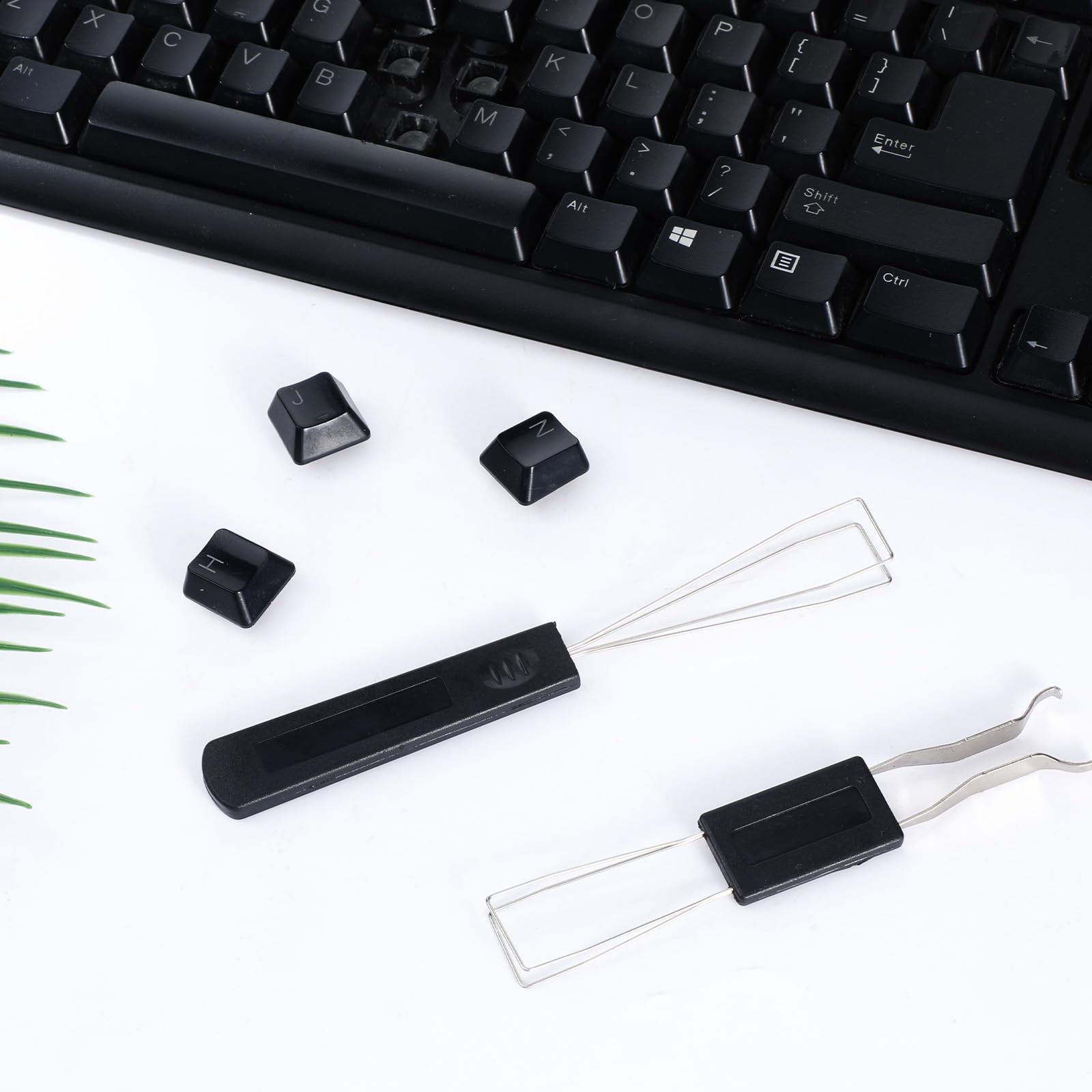 5 Pack Keyboard Keycap Puller Dust Removal Brush for Computer Keyboard Appliance