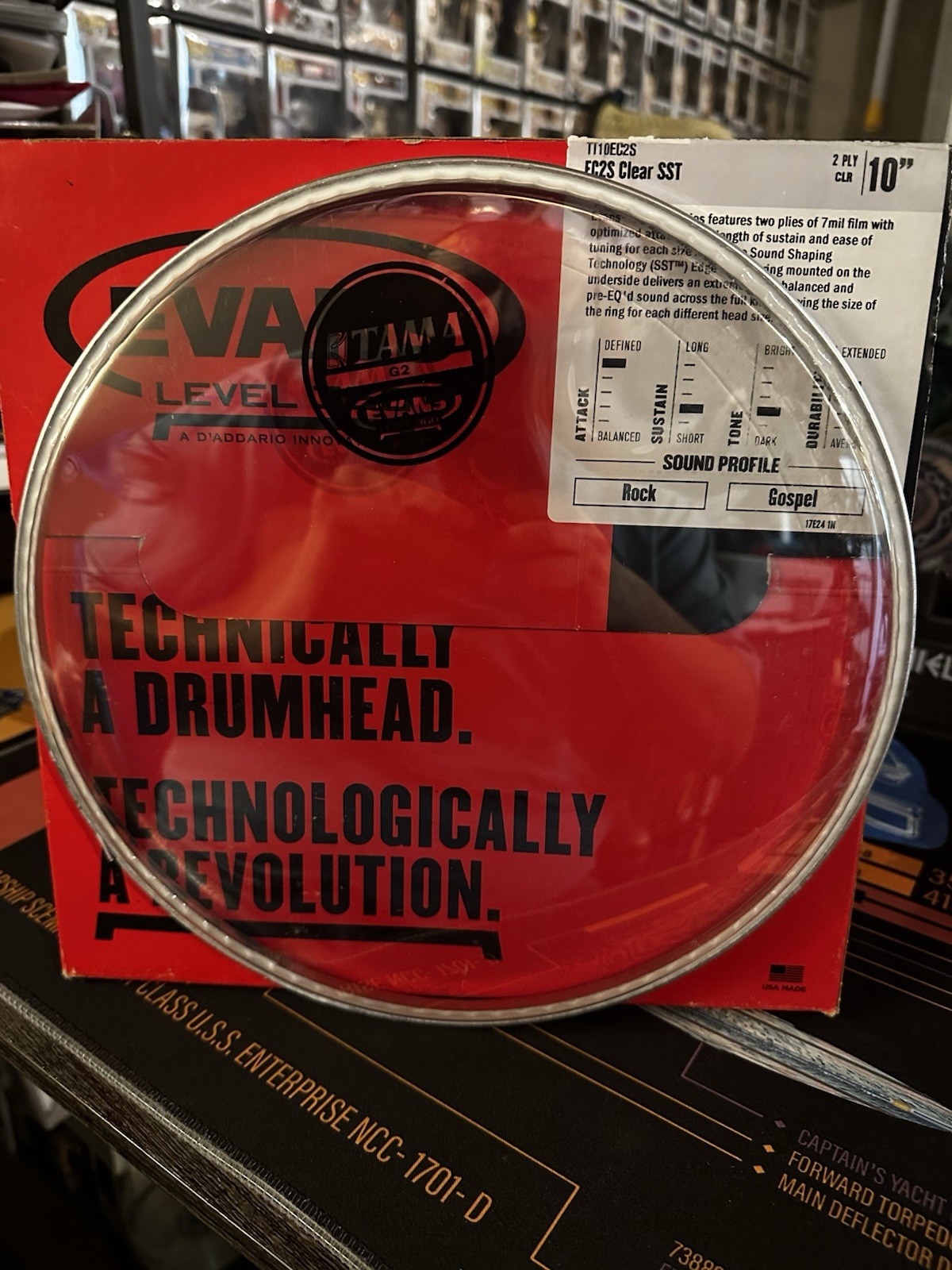Evans Level 360 Clear Drumhead - 10" New Open Box
