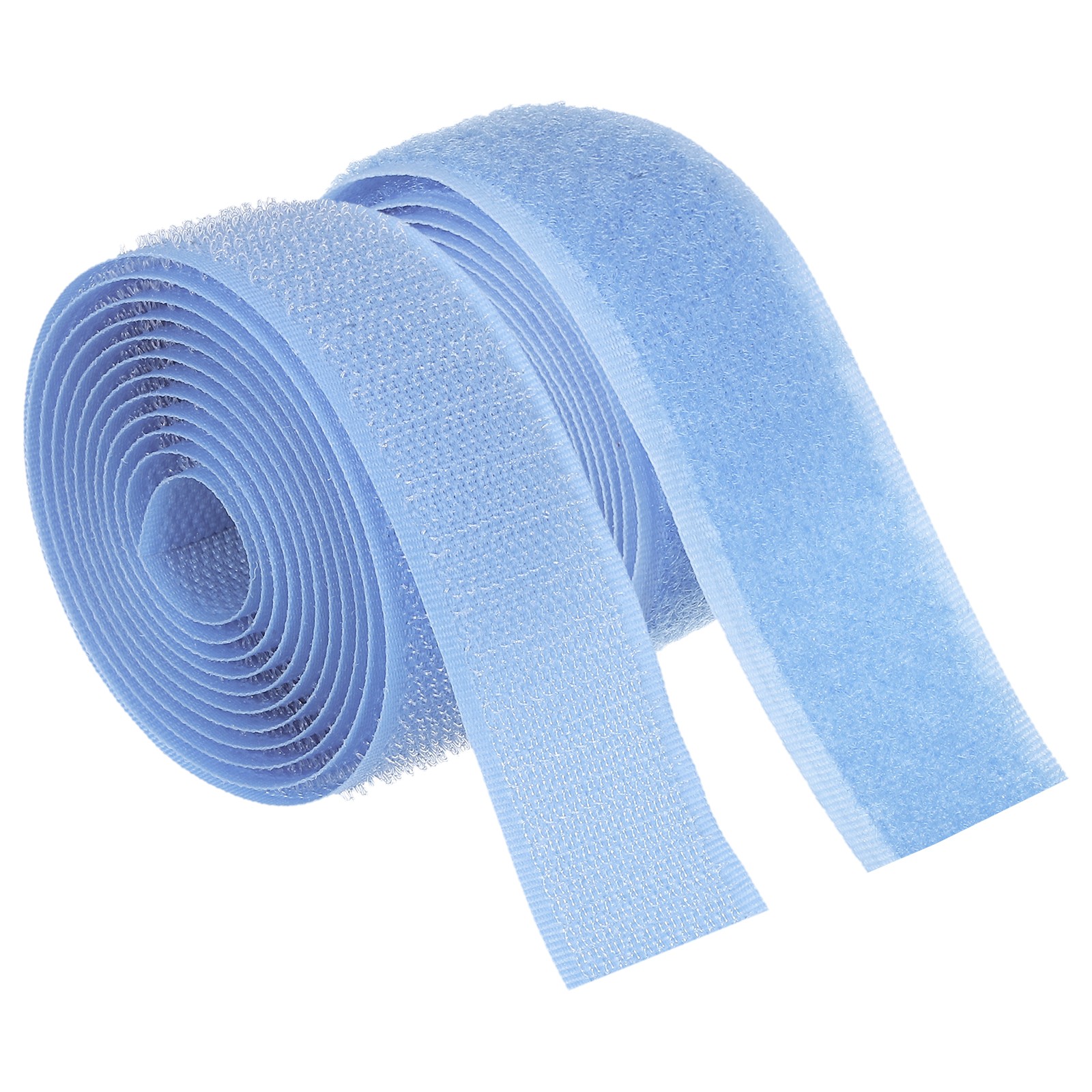 1.5 Yard 1 Inch(25mm) Width Sew on Hook and Loop Strips Non-Adhesive, Light Blue
