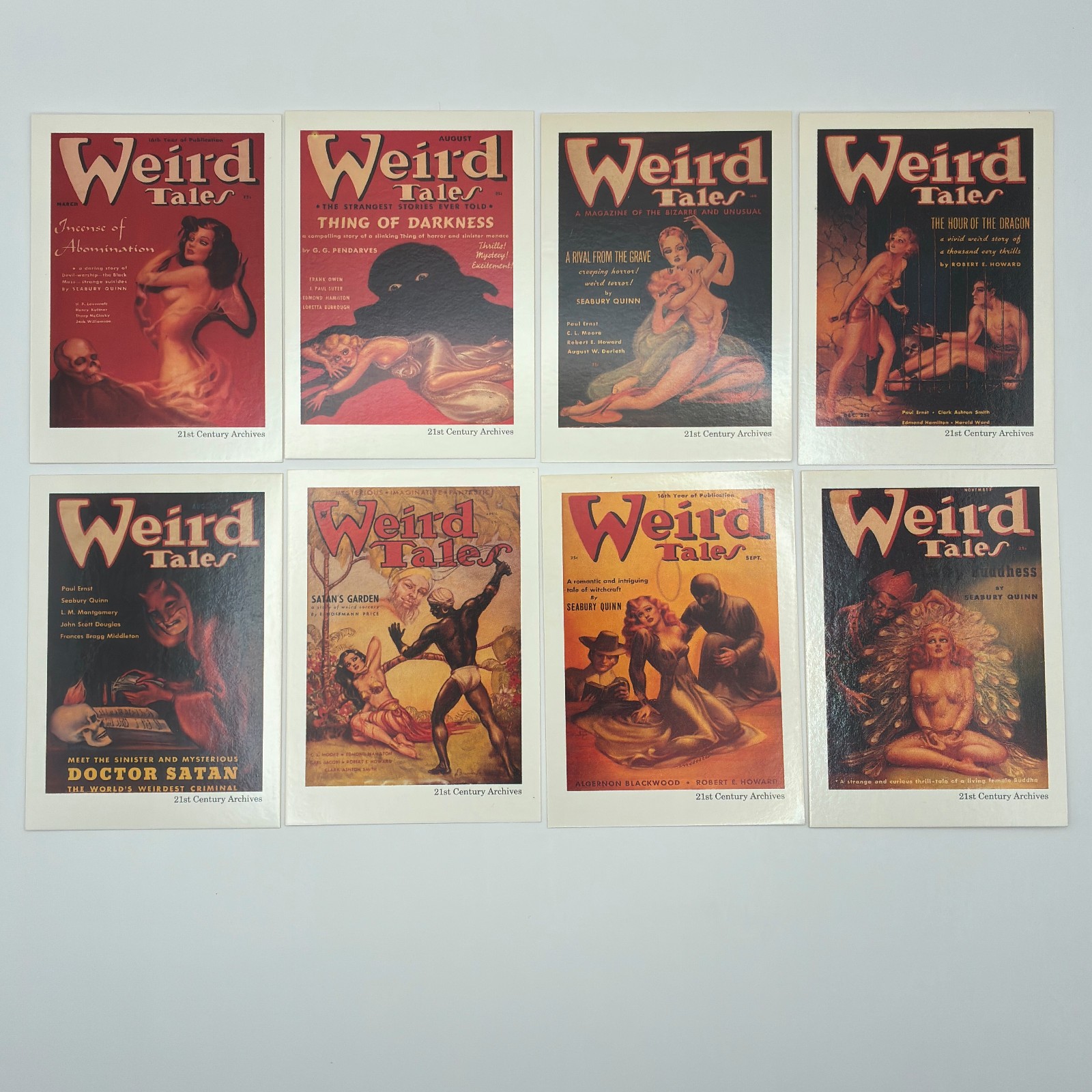 21st Century Archives Weird Tales Women in Peril Base Trading Cards 1993