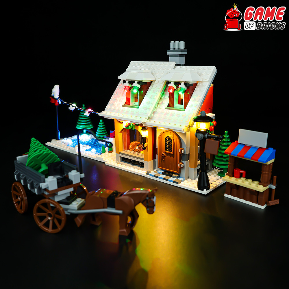 LED Light Kit for Winter Village Bakery - Compatible with LEGO® 10216 (Classic)