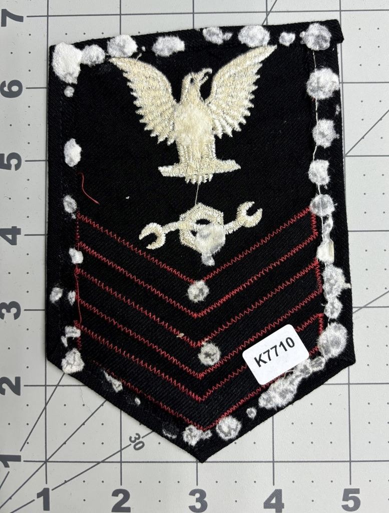 USN Construction Mechanic 1st Class Rate Patch Inv# K7710