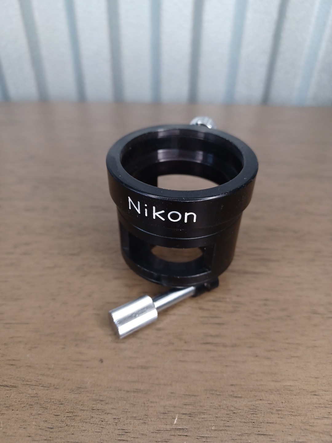 OEM Nikon MICROSCOPE CAMERA LENS ADAPTER Vjntage Black With Leather Case !