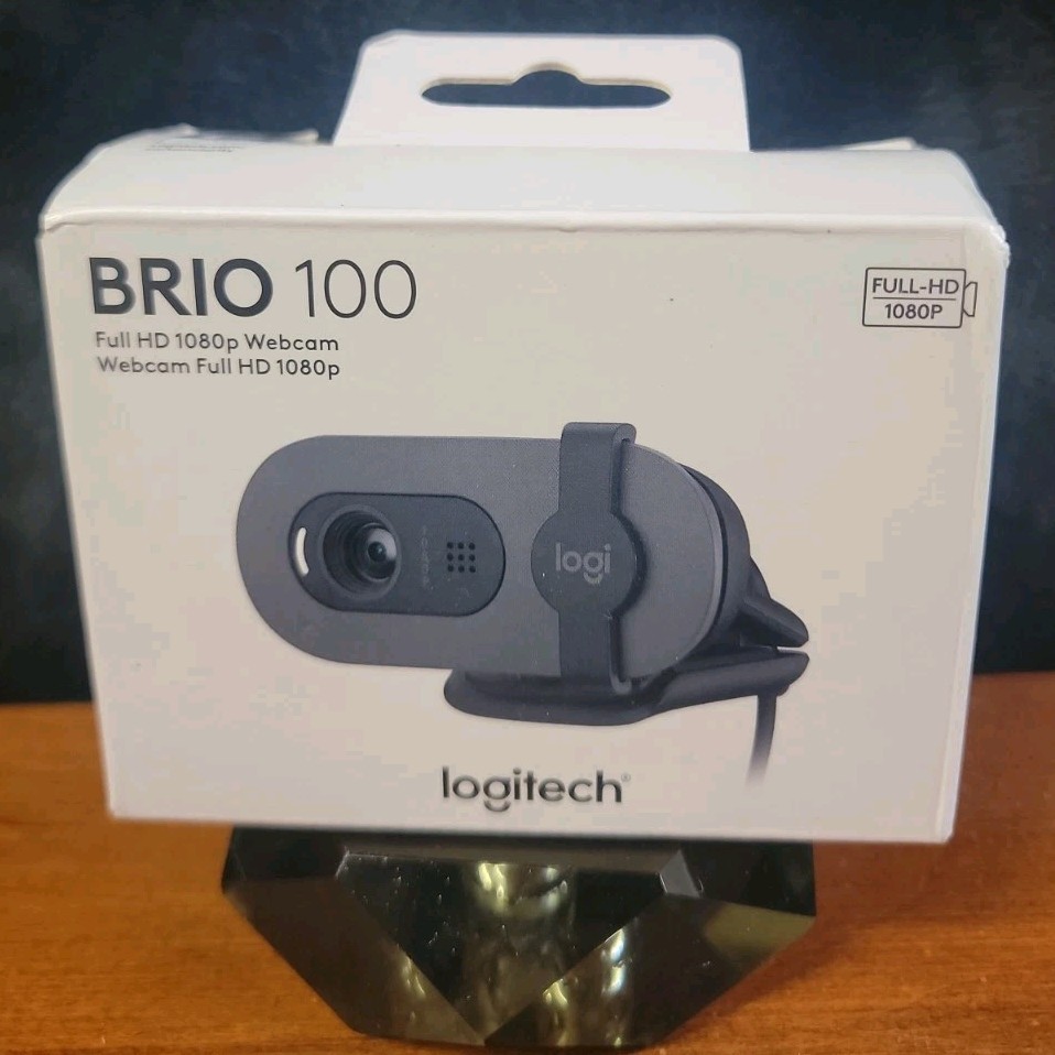 Logitech - Brio 100 1080p Full HD Webcam for Meetings and Streaming - Unopened