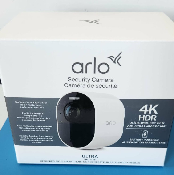 New Sealed Arlo Ultra 4K 3rd Gen Single Add On Camera Battery Powered