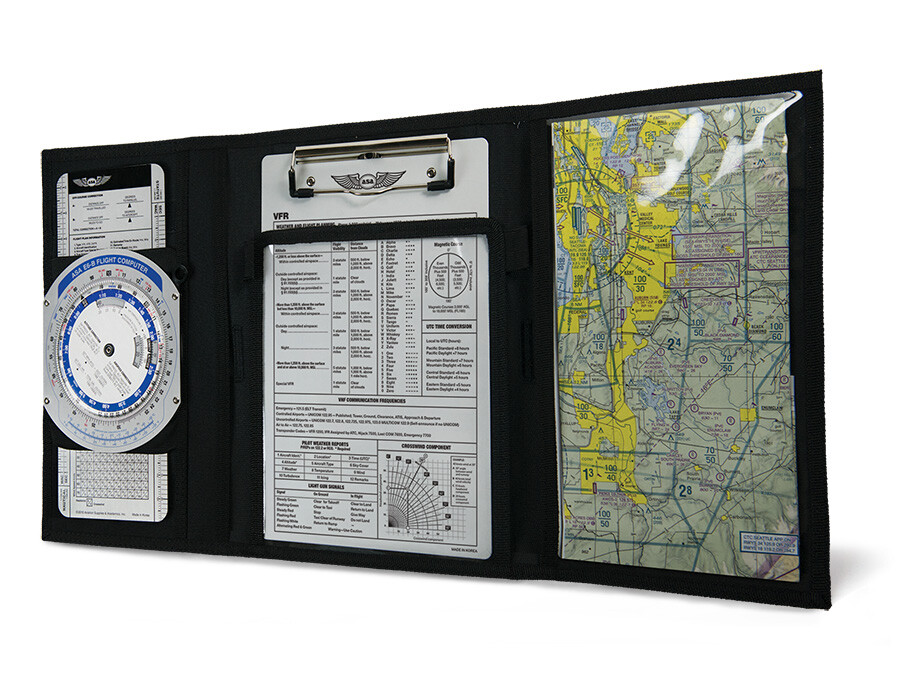 ASA Tri-Fold VFR Kneeboard - Pilot Kneeboard - ASA-KB-3A