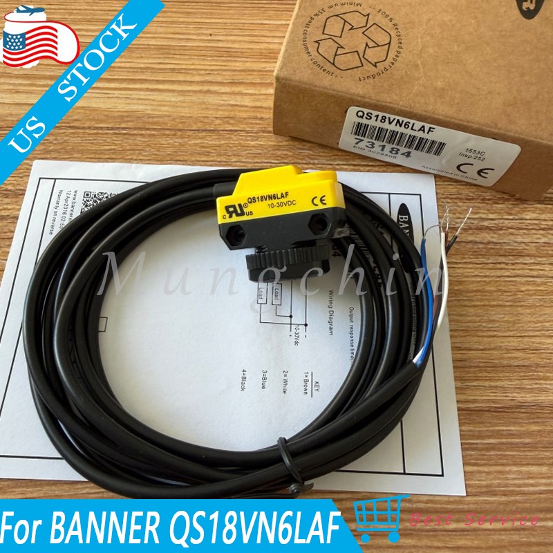 World-Beam Photoelectric Sensor Switch For Banner QS18VN6LAF 73184 PNP USA Stock