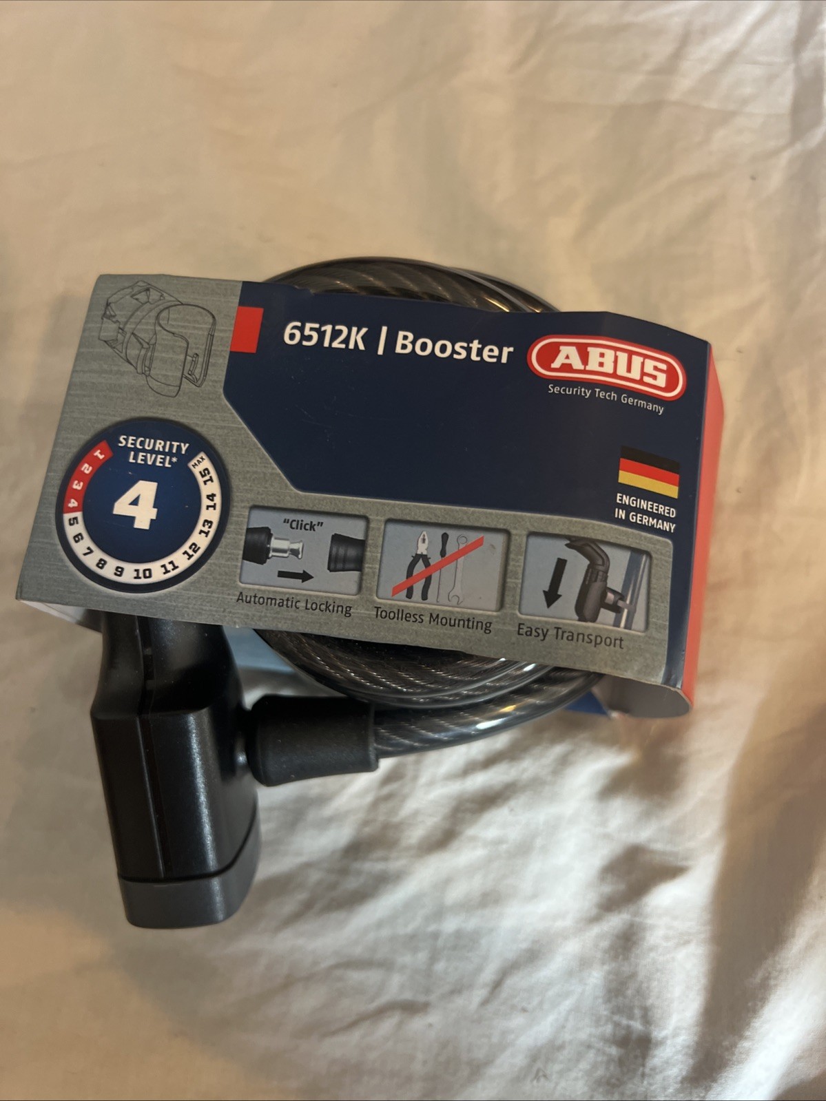 ABUS 6512K Booster Security Level 4 Bike Lock