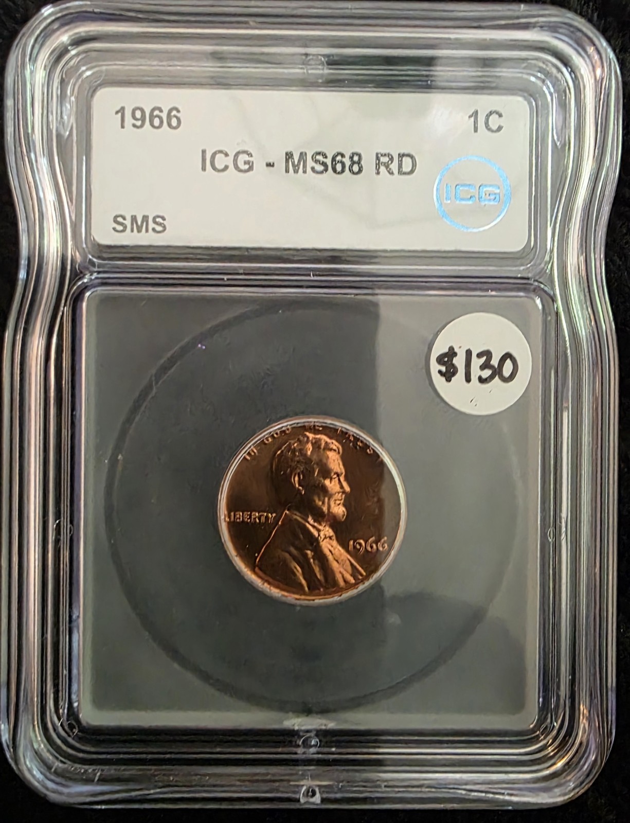 1966 Lincoln Memorial Small Cent 1C SMS Satin Strike ICG MS68 RD Philadelphia