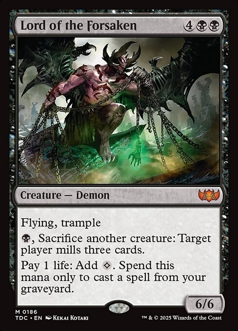 Lord of the Forsaken 186 M Normal TDC MTG NM