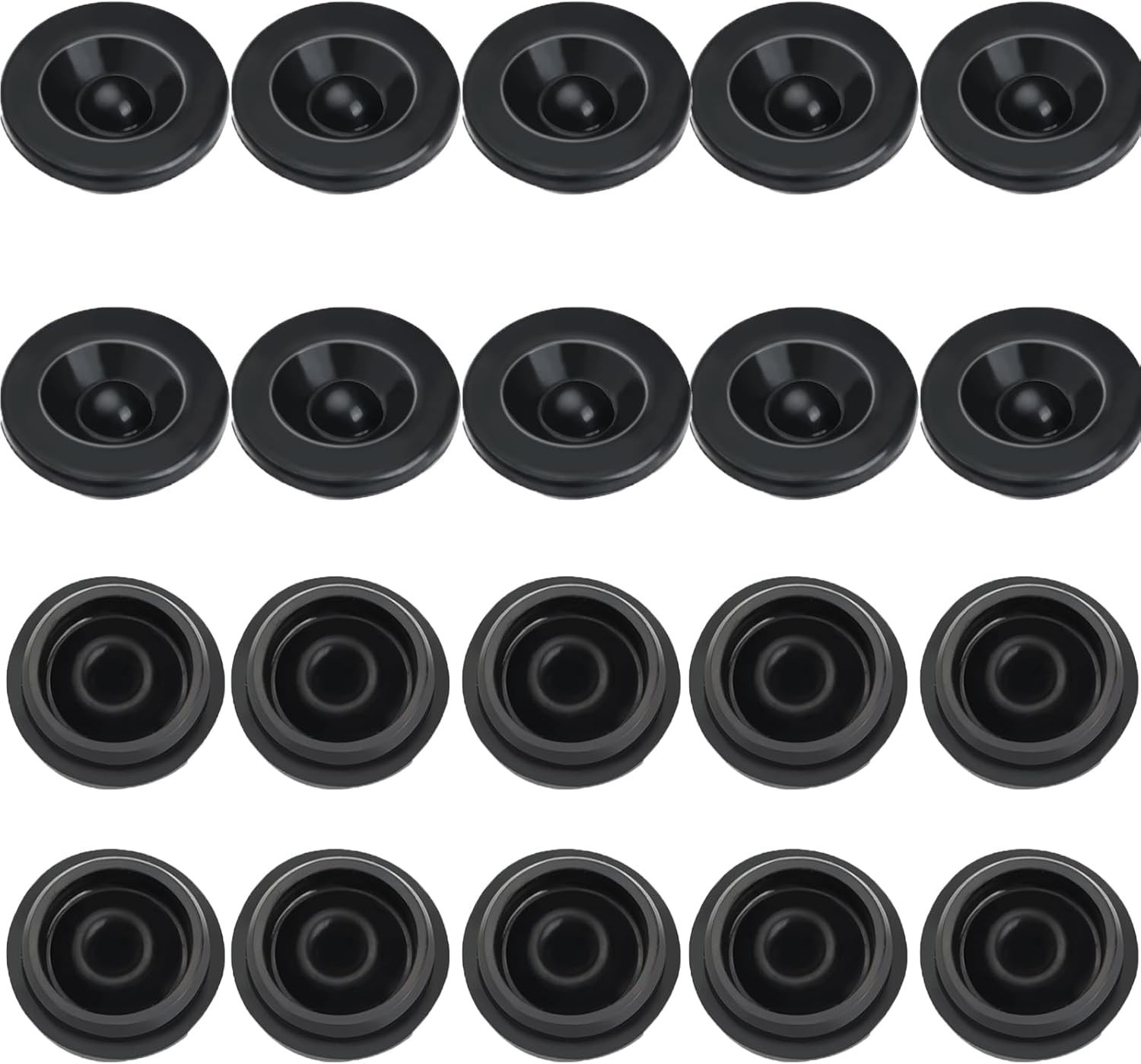 20pcs Rubber Grease Plugs for Trailer Axle Dust Cap Hub Bearing Dust Caps Plug..
