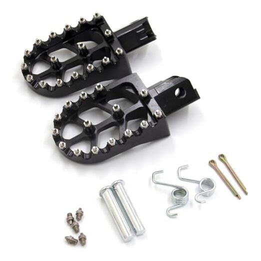 Motorcycle CNC Aluminum Foot Pegs, Rests, Footpegs for CRF50, CRF70, Black