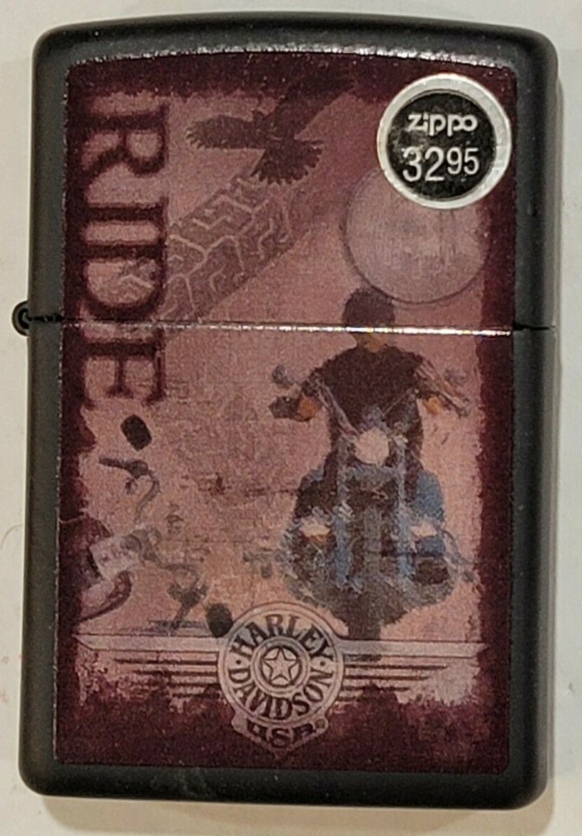 HARLEY-DAVIDSON RIDE - Zippo Lighter, NEW (3295 / STO)