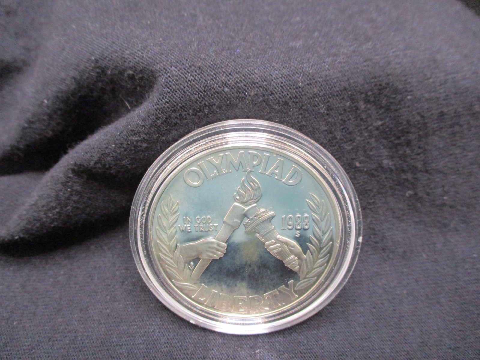 1998-S  Proof  Olympiad Commemorative Silver Dollar in Capsule