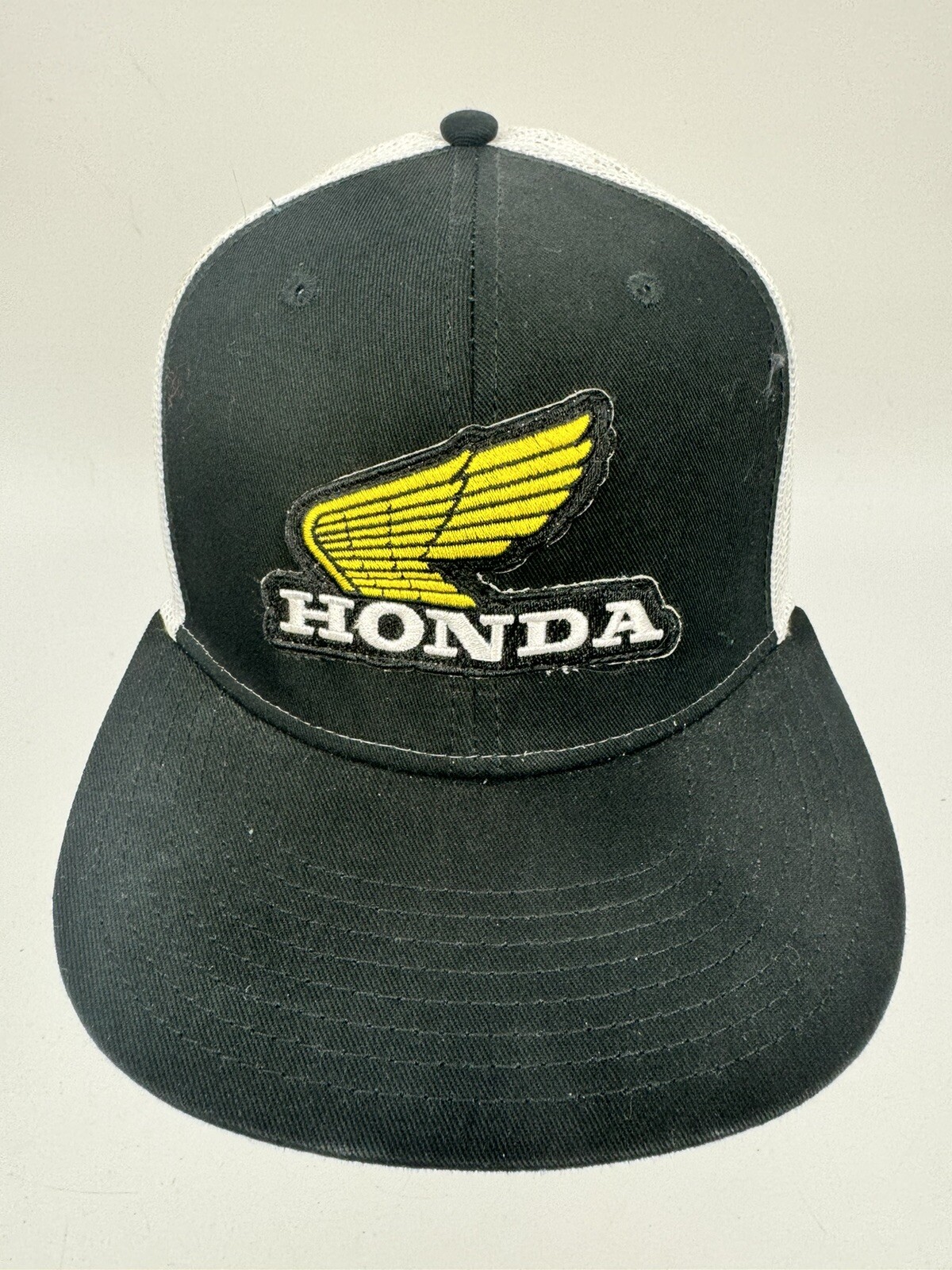 FX Honda Patch Snapback Mesh Trucker Hat Black/ White Adjustable