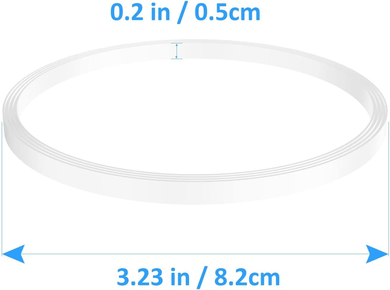 3 Pack Rubber Gaskets Replacement Seal White O-Ring for Ninja Pro Blender Replac