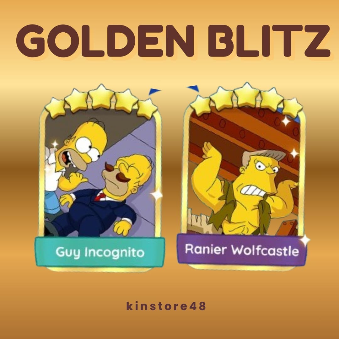 Mono Go! GOLDEN BLITZ - Guy Incog - Ranier Wolf - 5 ⭐️ Stickers 🔥FAST RESPONSE