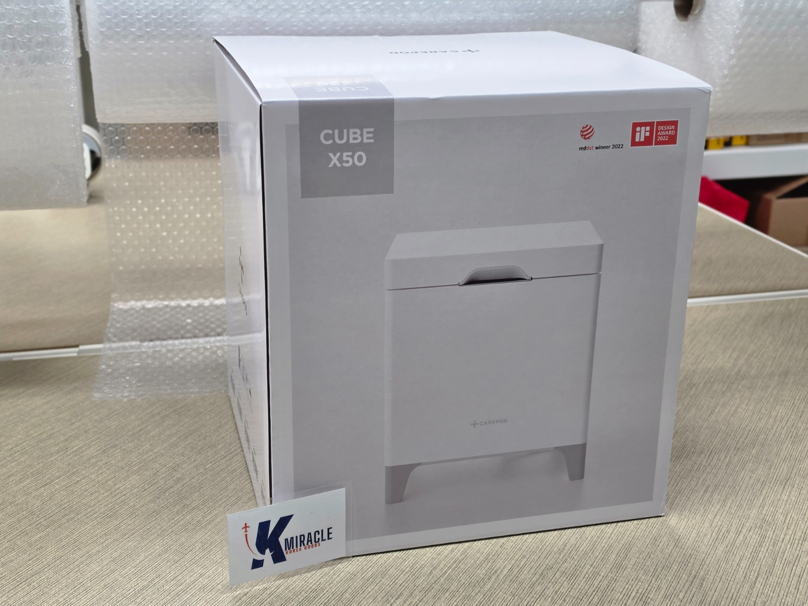 CAREPOD Low-Temp Heating Large Capacity Stainless Cube Humidifier X50 [No Stand]
