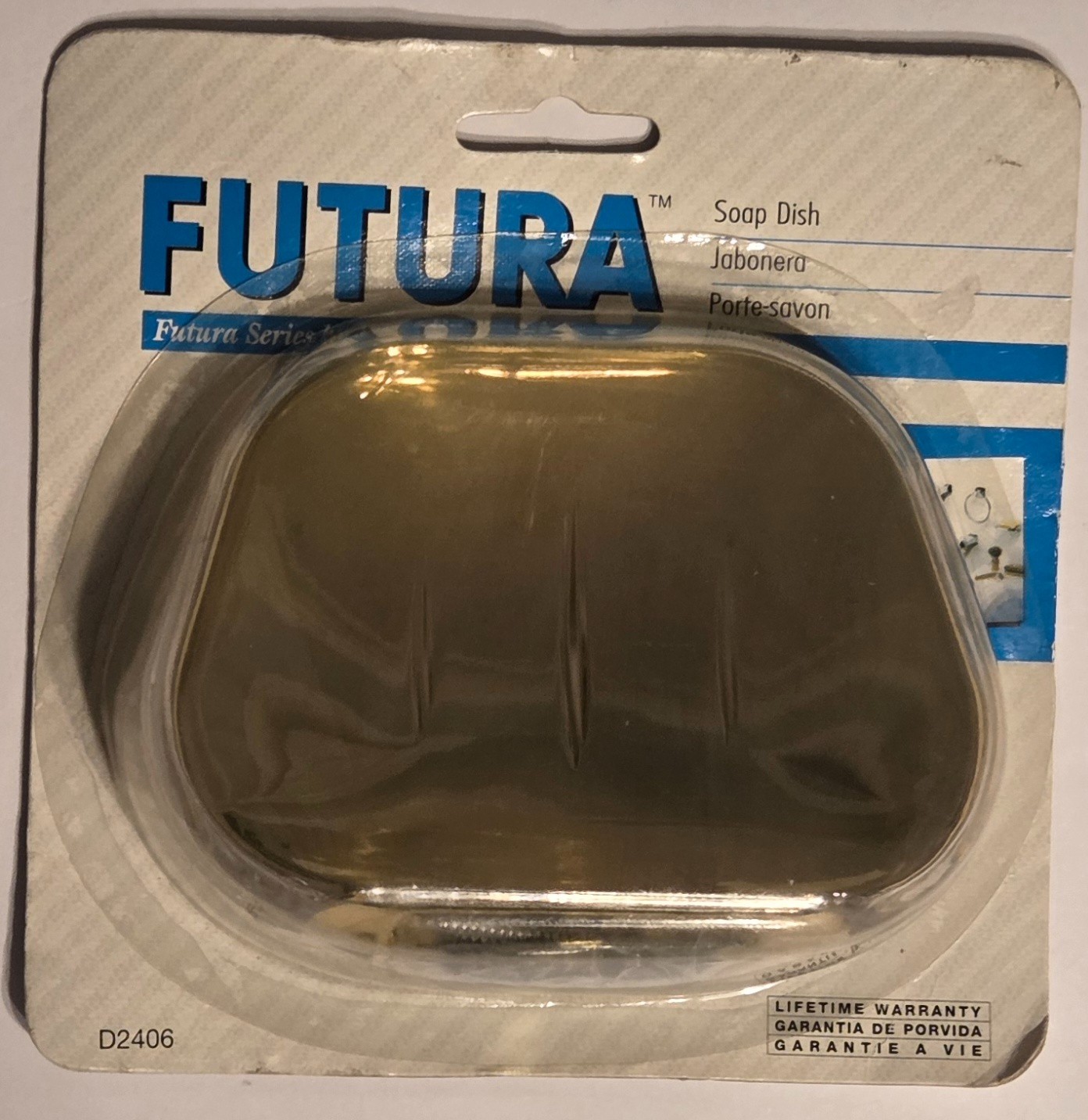 Futura Soap Dish Antique Brass - D2406PB - Franklin Brass a Masco Co. D2406 NEW