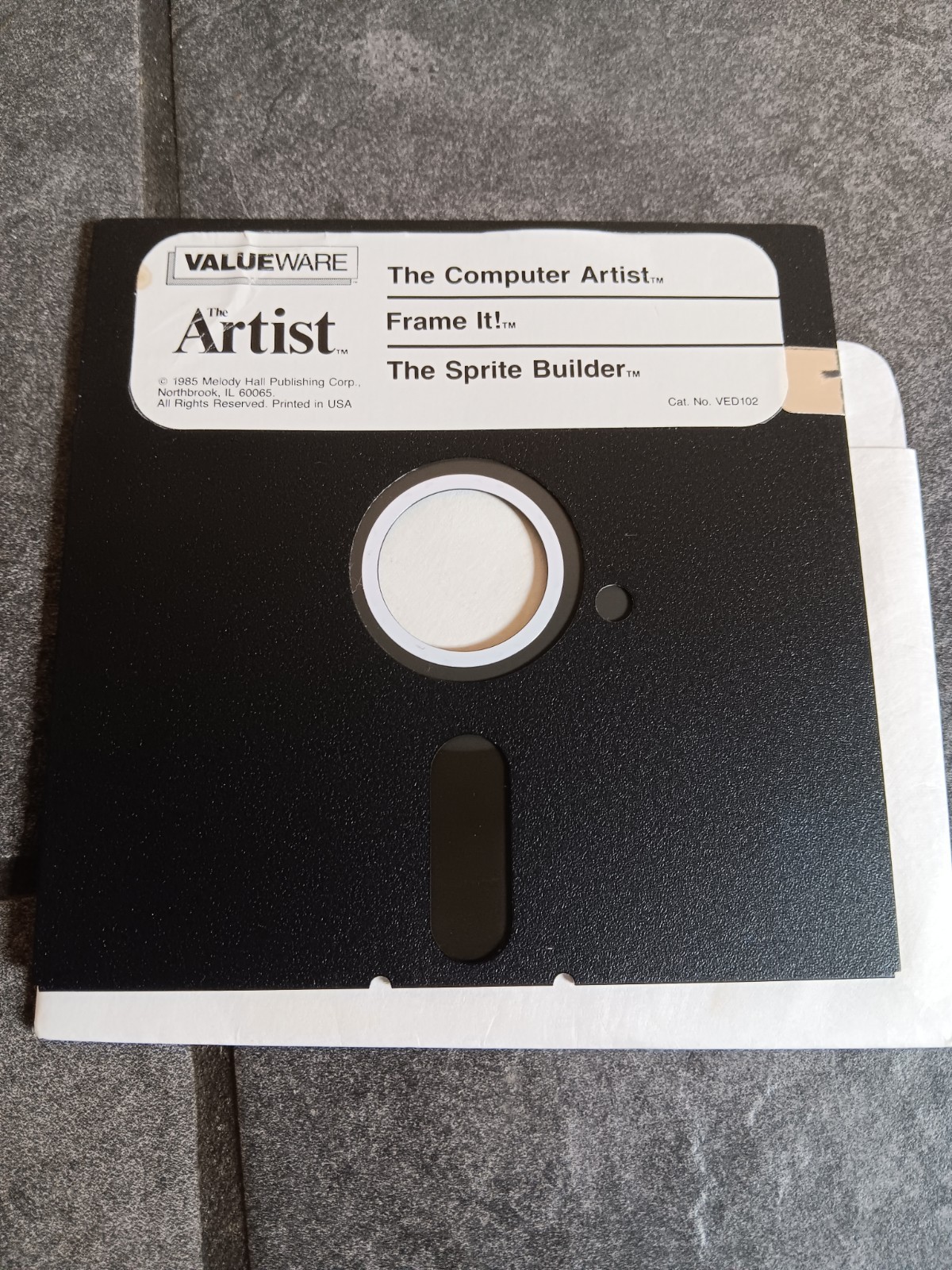 Commodore 64 The Artist Valueware Software Tested/Works Box Damage