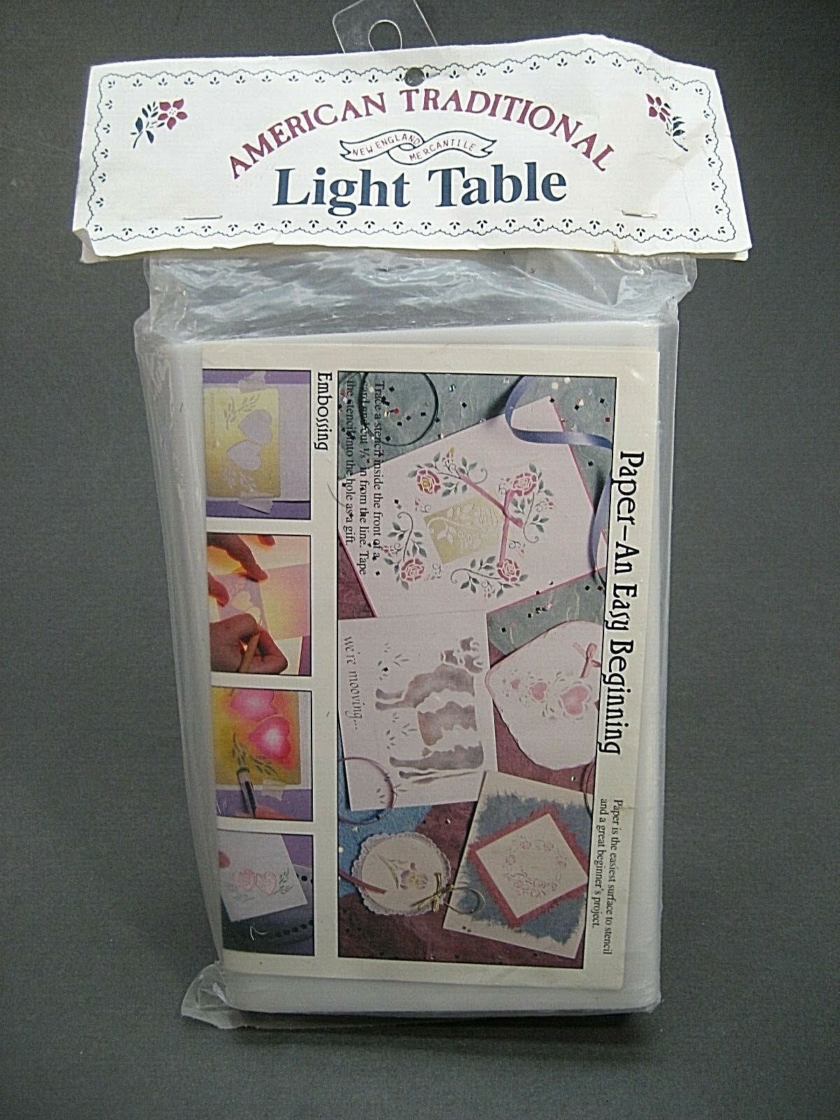 American Traditional Stencils Embossing Light Table LB-1 New