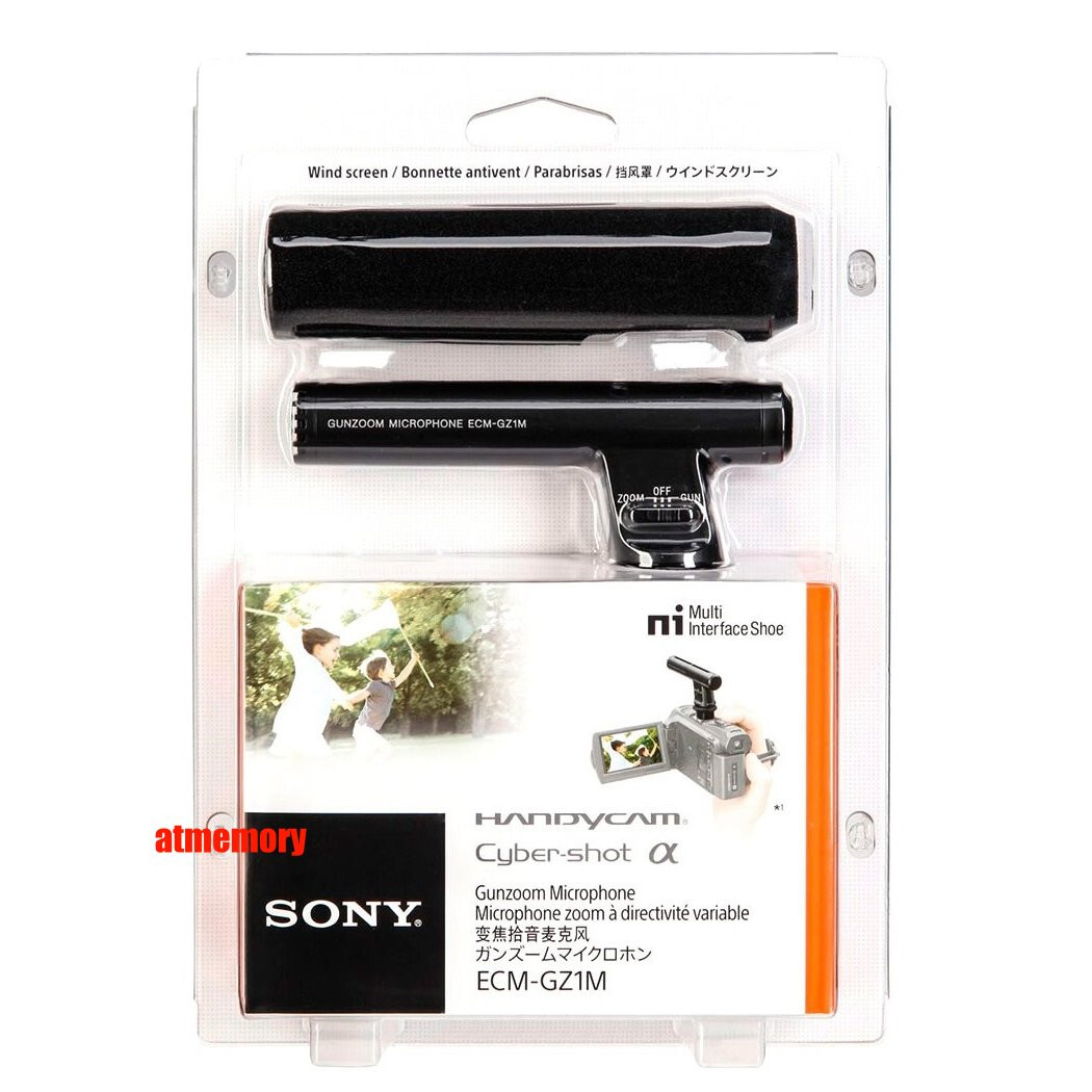 Sony ECM-GZ1M Gun Zoom Microphone with Wind screen Brand New