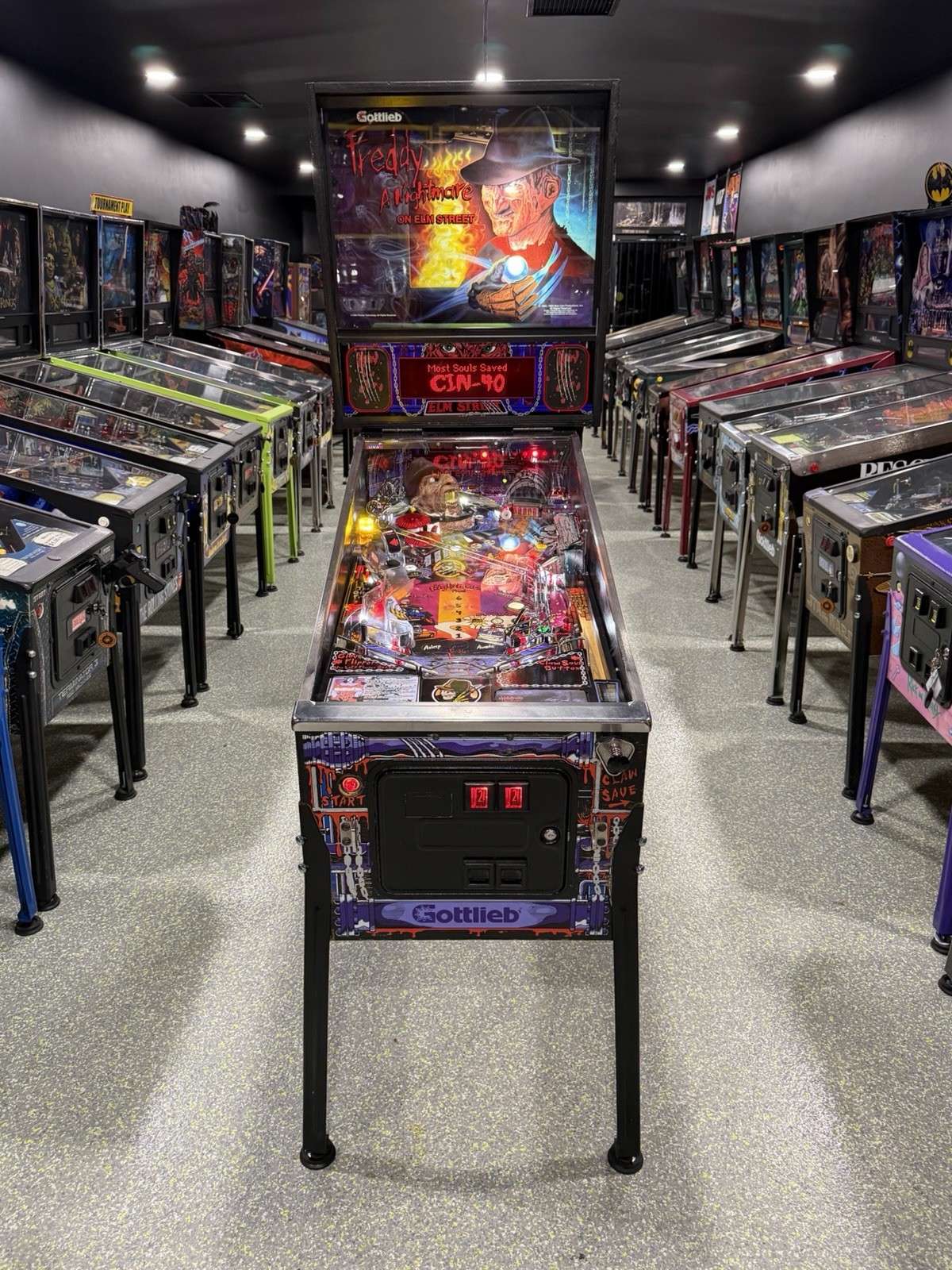 Freddy Krueger Nightmare On Elm Street Pinball Machine Gottlieb 1994 OC Pinballs