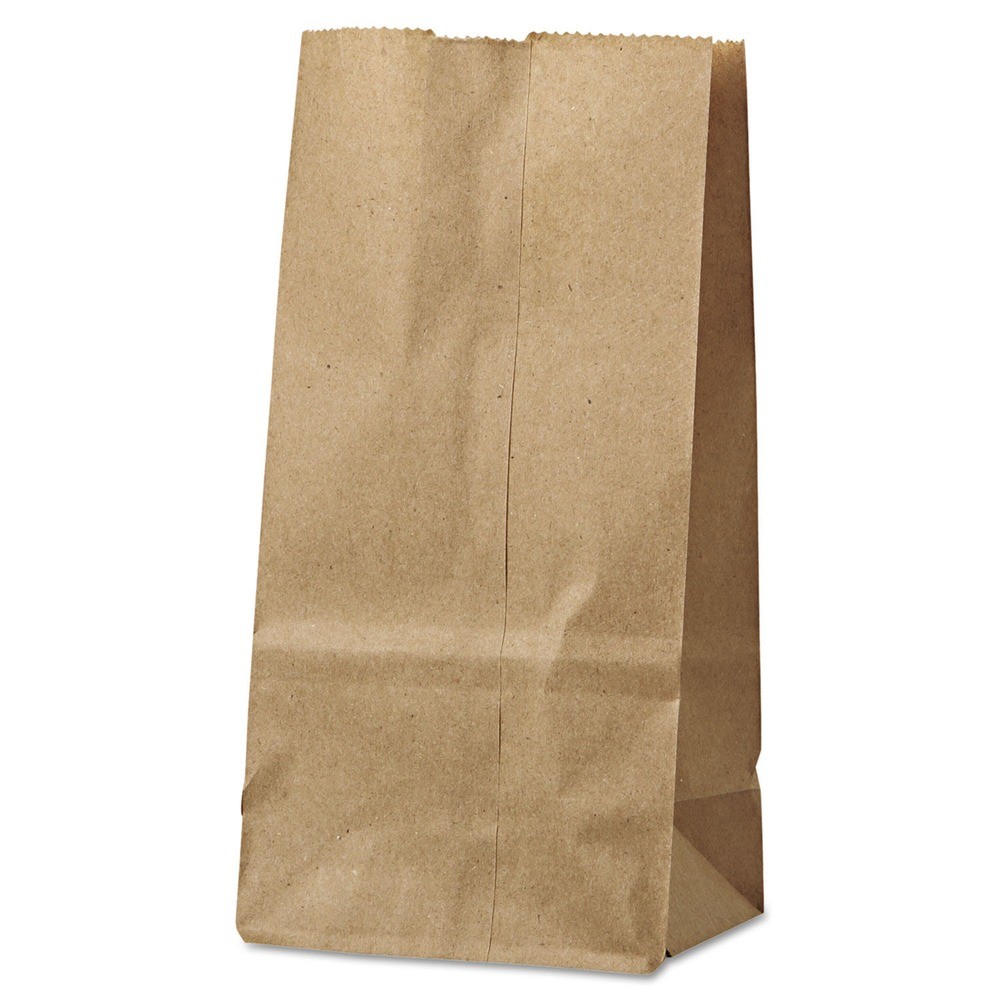 Paper Bags & Sacks GK2500 #2 Size Grocery Paper Bags - Kraft (500/Bundle) New