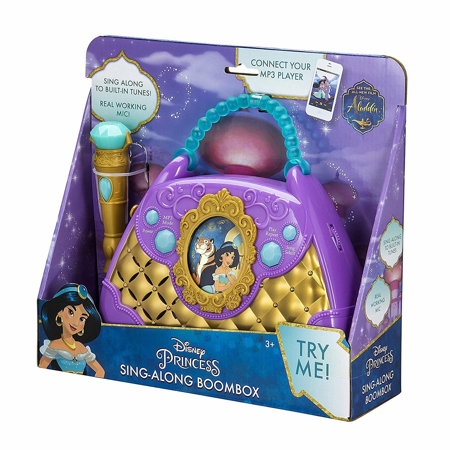 Disney Princess Sing-Along Boombox Aladdin Jasmin