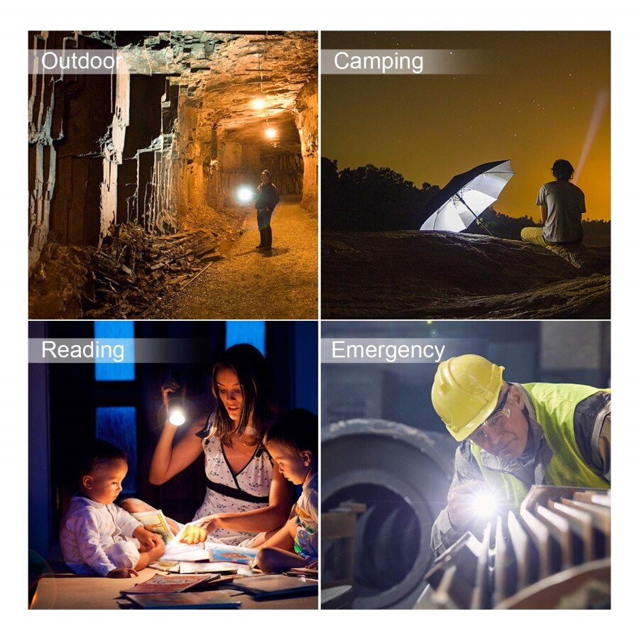 80000LM Mini Flashlight Pen Light Pocket Torch Tactical Torch LED Pen Light