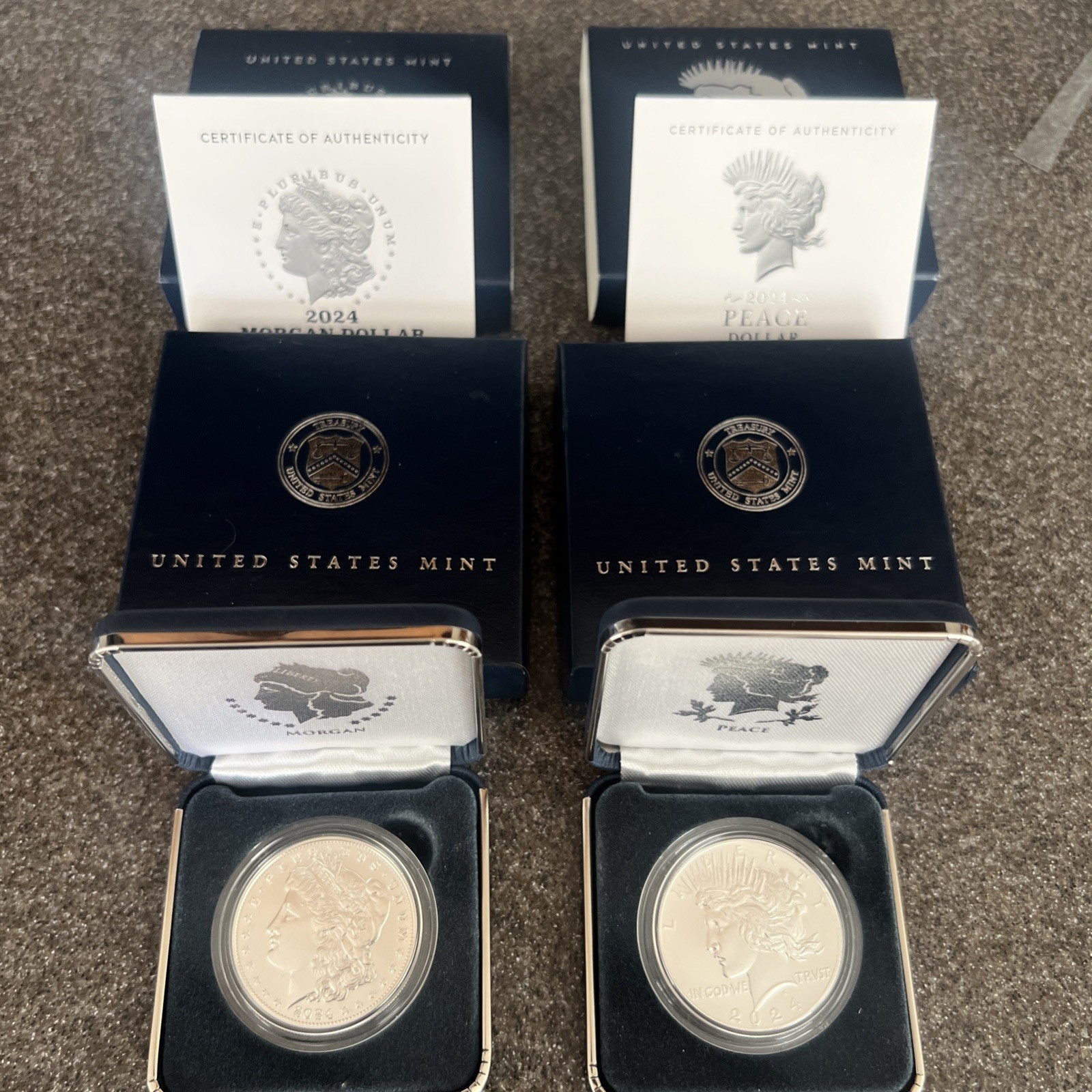 2024 Morgan and Peace Uncirculated Dollars