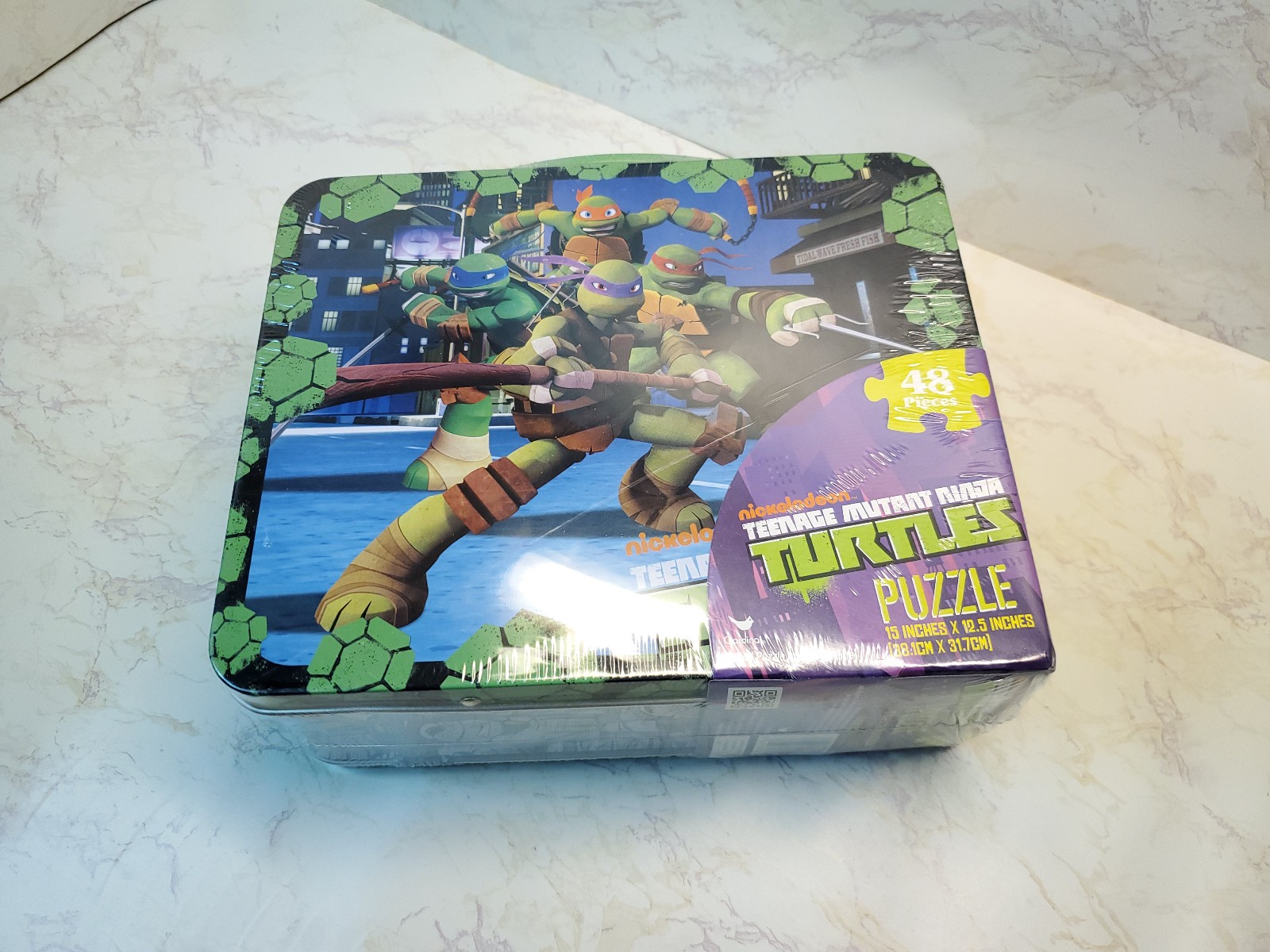Teenage Mutant Ninja Turtles Lunchbox with 48 Pc Puzzle Cartoon TMNT New