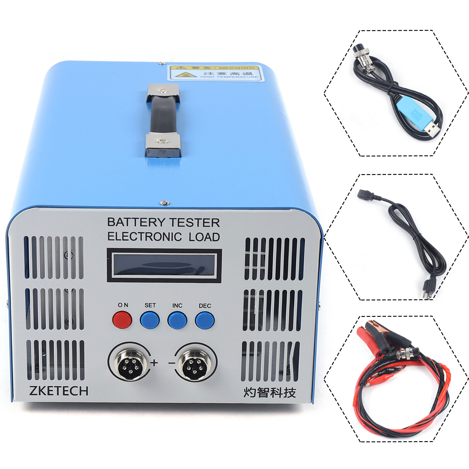 EBC-A40L 5V 200W High Current Lithium Battery Capacity Tester 40A Manual 110V
