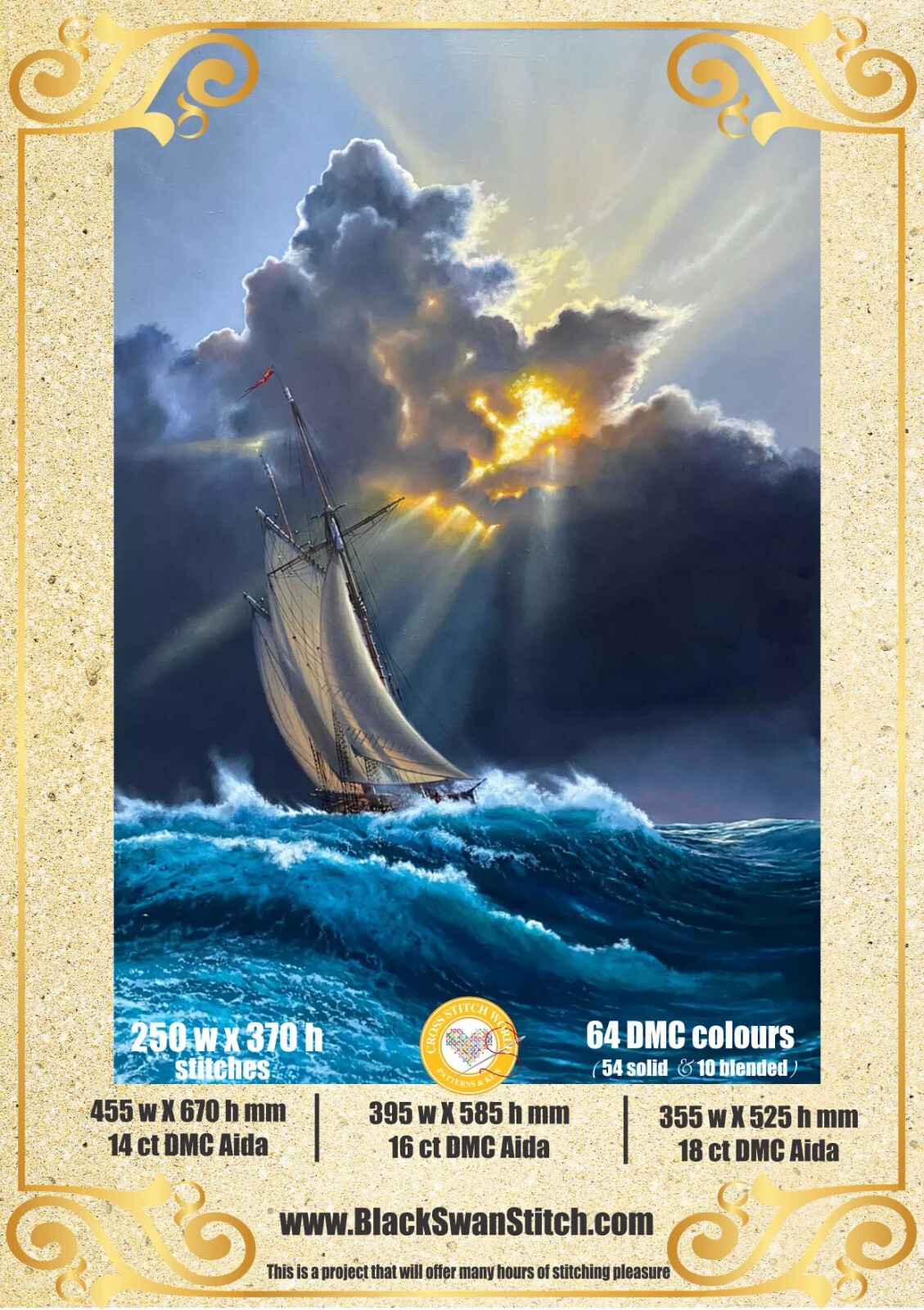 Courageous Voyage 143 Chart Counted Cross Stitch Pattern Needlework